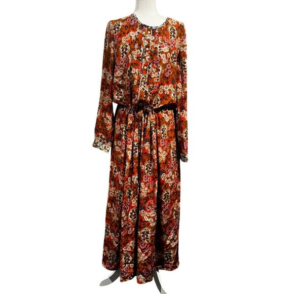 Weekend Max Mara “Siro” Silk Maxi Shirt Dress NWT Size 14 (US) / 48 (IT) - Picture 2 of 8